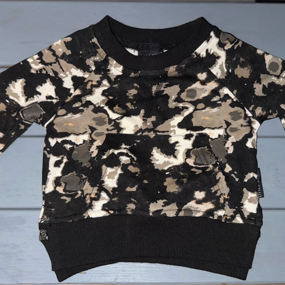 Little Bipsy Black and Brown Sweatshirt Hoodie